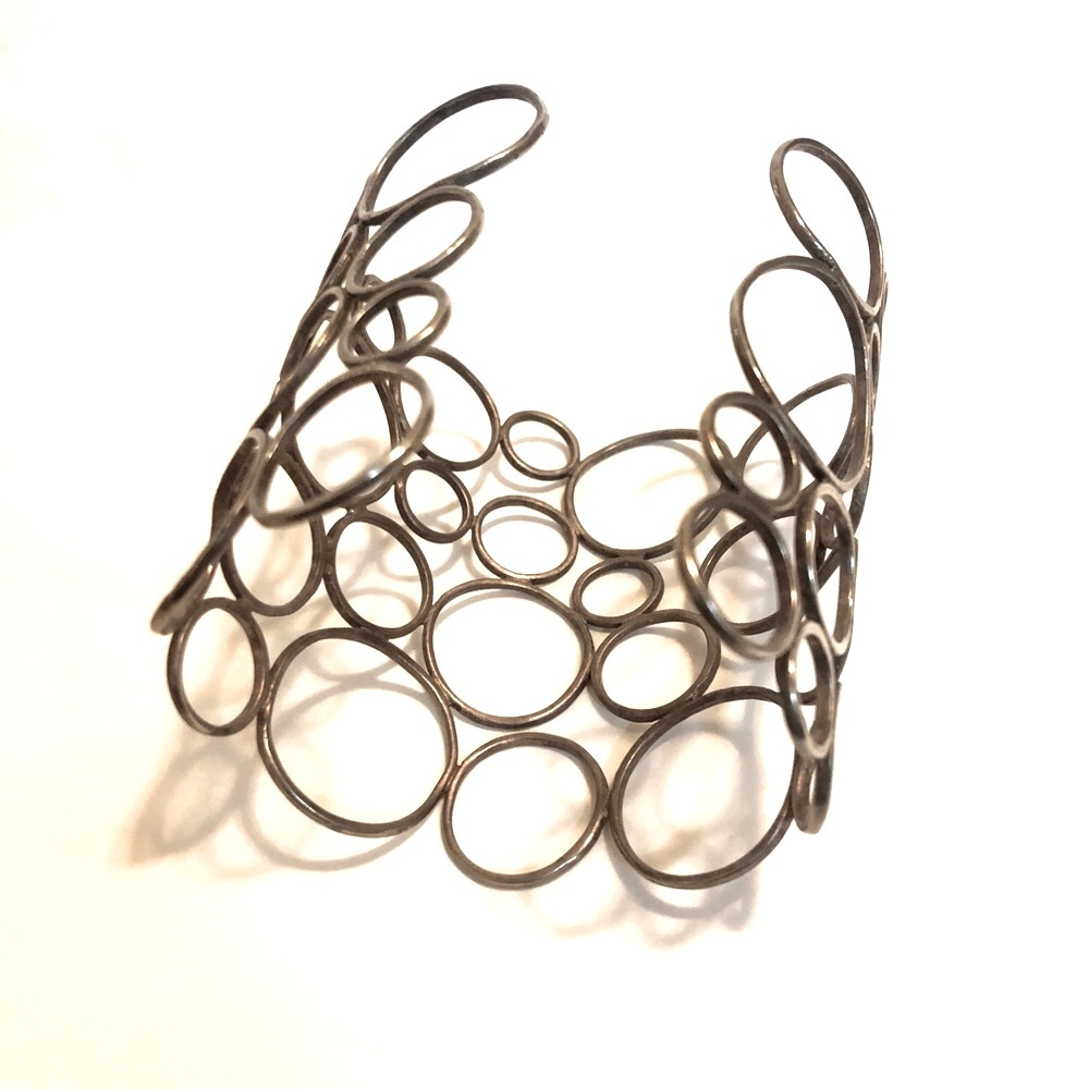 Silver Bubble Cuff - image 4